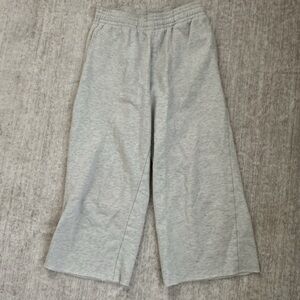 Gray Cropped Sweatpants